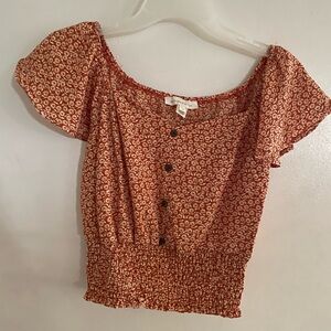 Floral Rust Women's Top